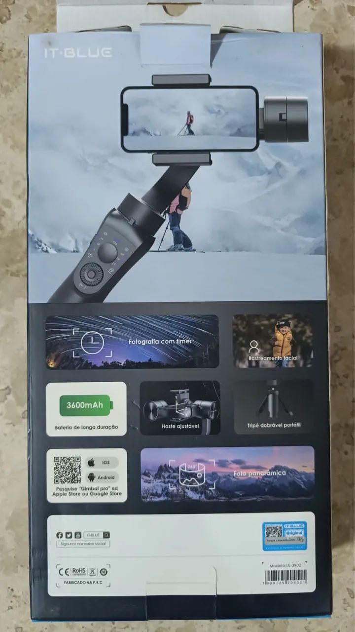 Gimbal estabilizador It Vibe novo  - Foto 3