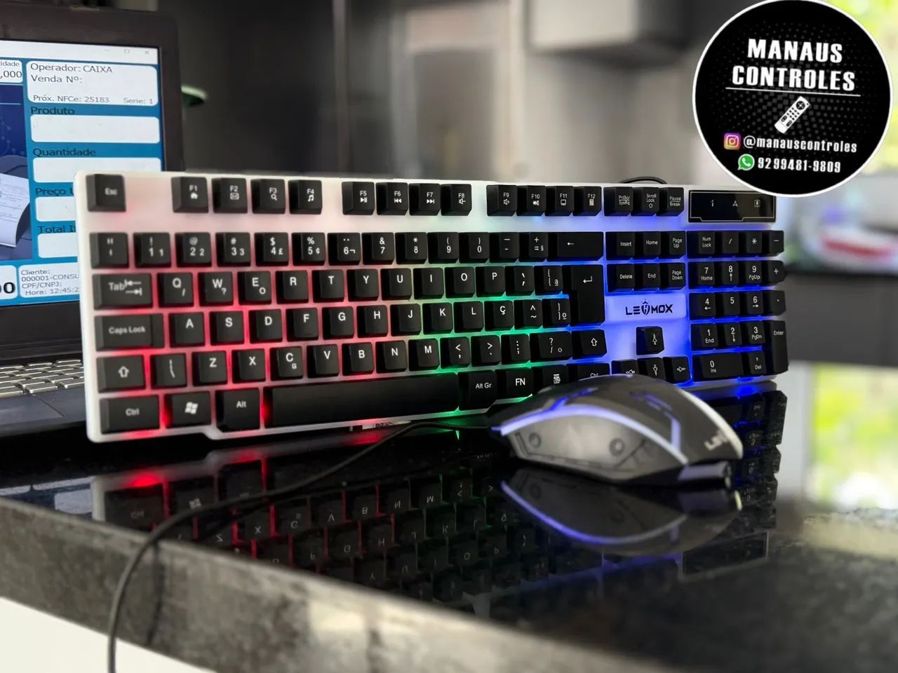 Kit Gamer com teclado e mouse Promoção 