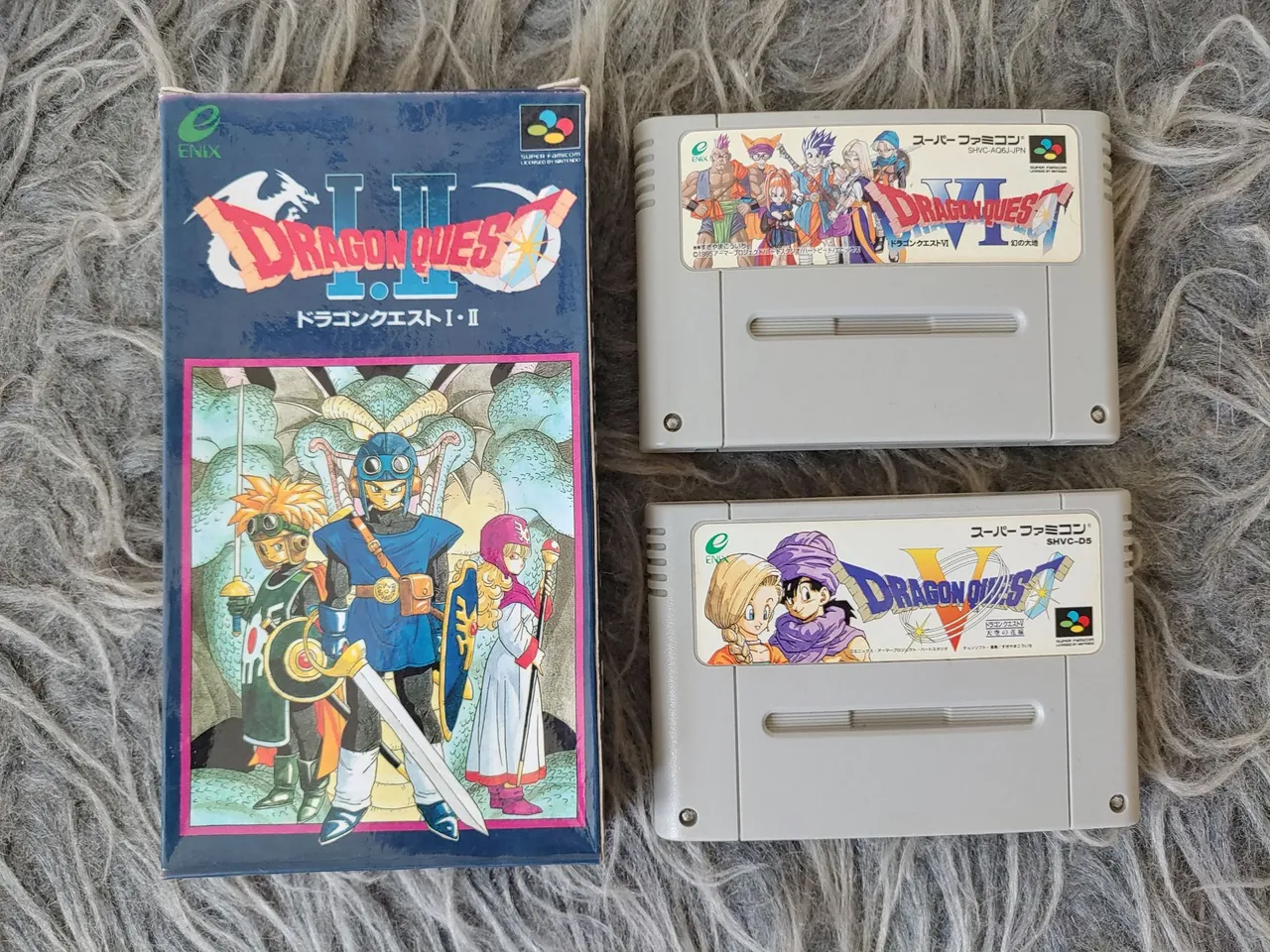 Dragon Quest I e II, V e VI para Super Famicom (SNES Japonês)