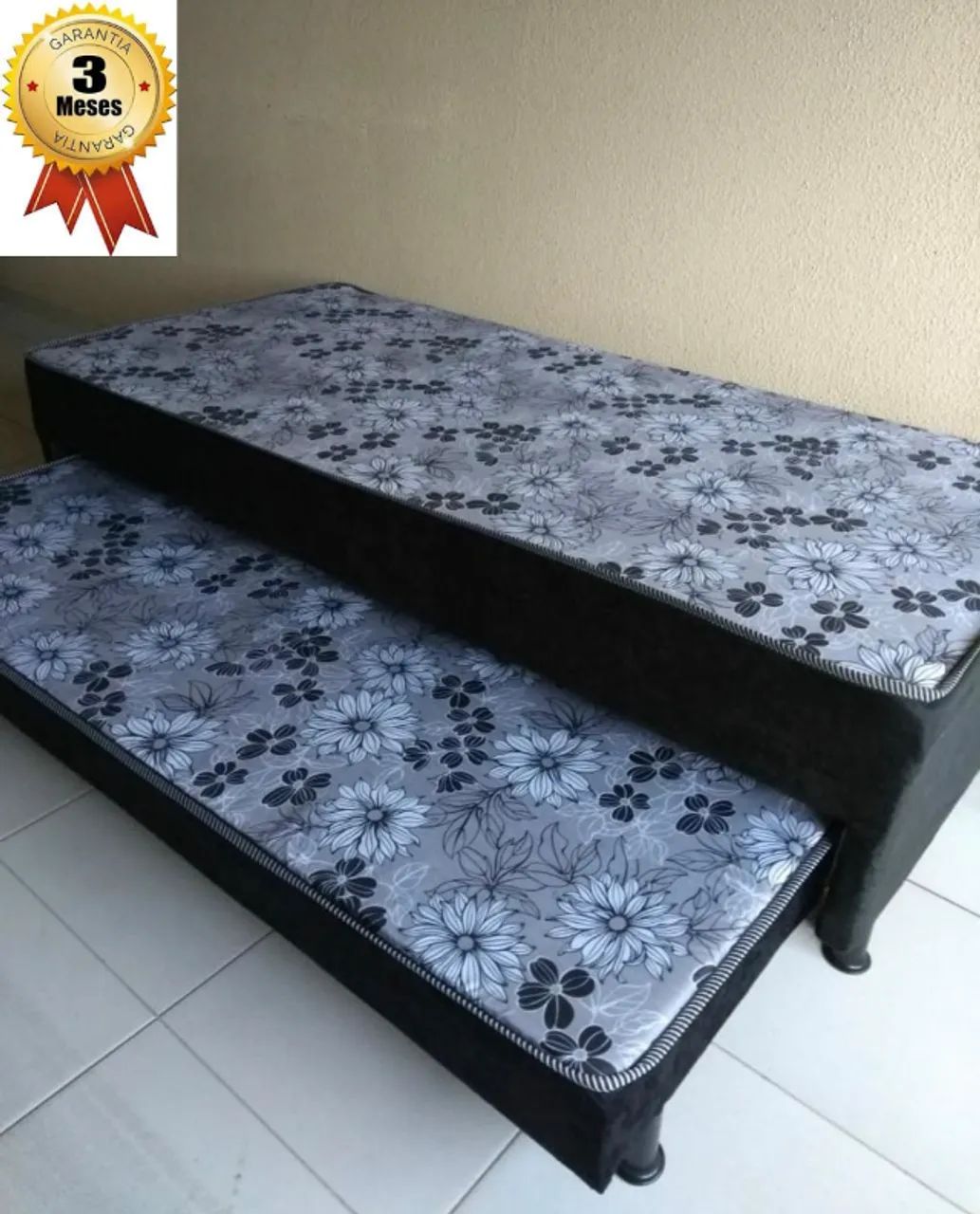 Cama Box De Solteiro C/Auxiliar Nova