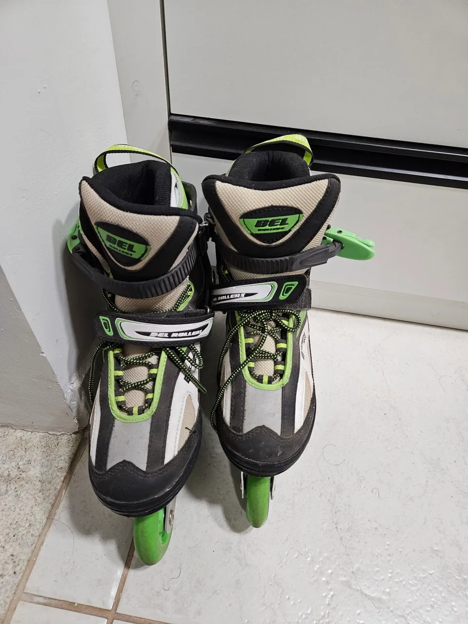 Patins Bel Rollers In Line Bxtreme 5000 - Preto+verde