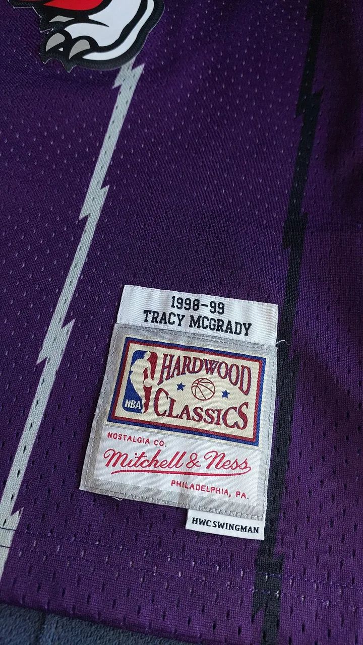 Camisa de basquete Mitchell & Ness Swingman NBA Toronto Raptors Tracy McGrady 98 - Foto 2