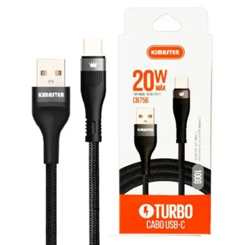 CABO TURBO USB-C 20W KIMASTER - CB752C | RESISTENTE, RÁPIDO E SEGURO - Foto 3
