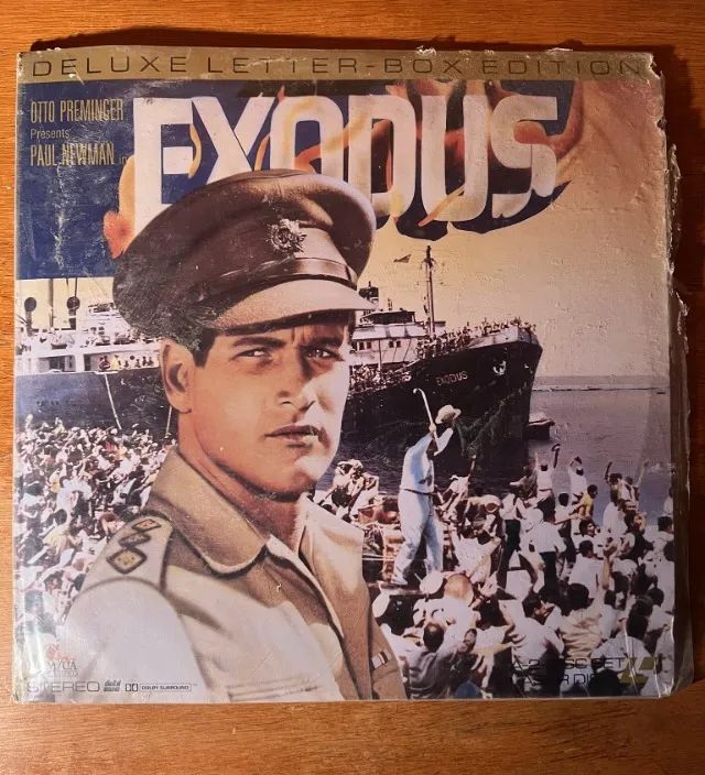 Laserdisc Êxodo (Exodus) 1960 - EDIÇÃO DELUXE RARÍSSIMA - RELÍQUIA AINDA NO PLÁSTICO