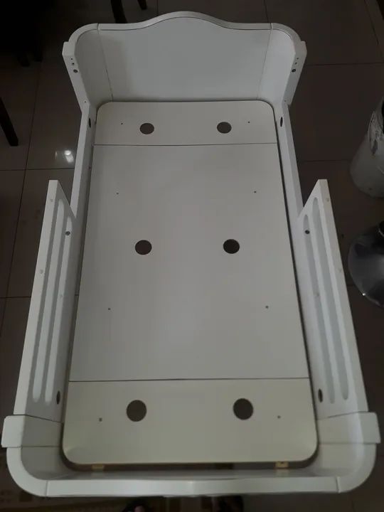 Cama infantil de madeira branca - Foto 3