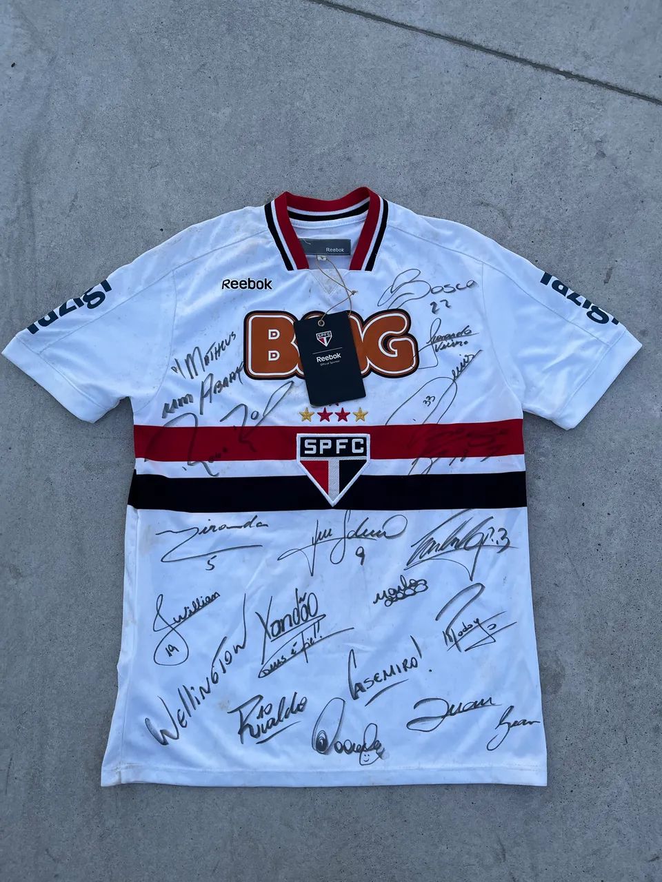 Camisa de time do São Paulo 2011 autografada - Foto 4