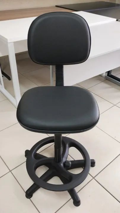 Cadeira Caixa Tipo Secretária em Tecido (Usada) - Foto 2