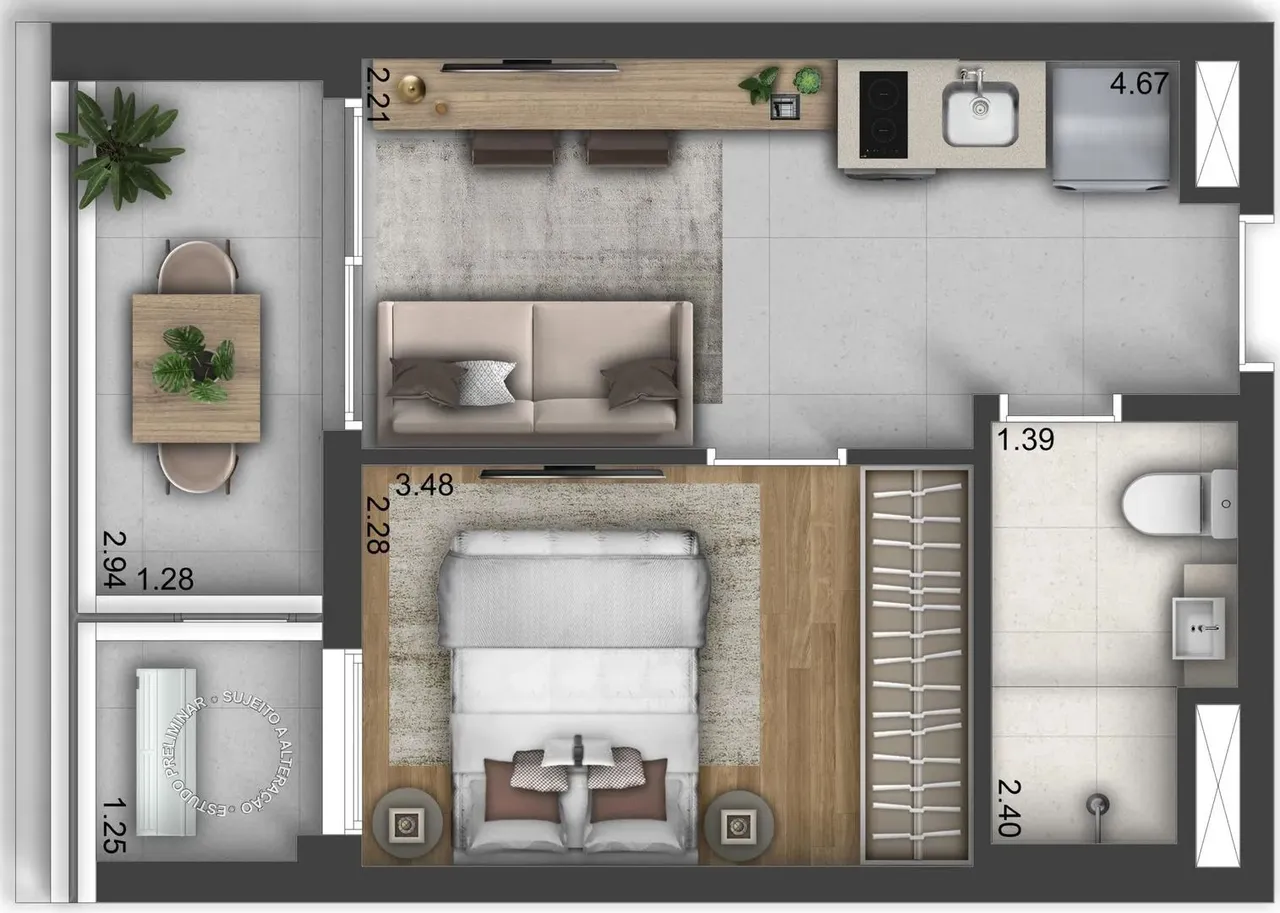 Studio em Chácara Klabin - São Paulo SP