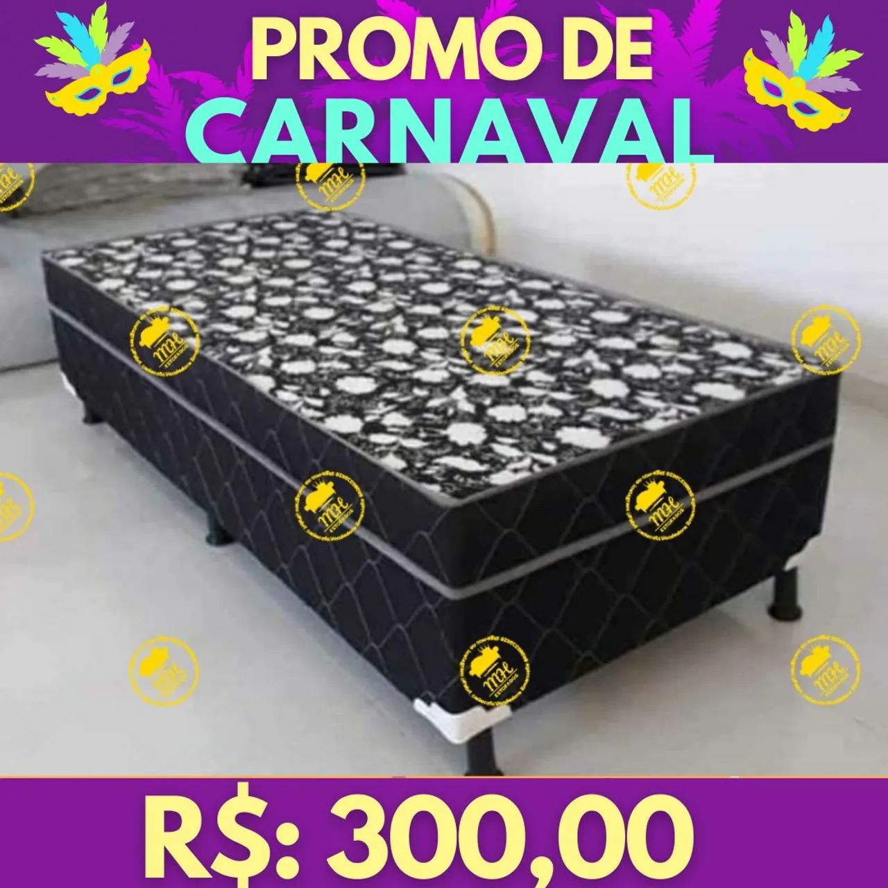 Cama Box Casal com espuma D33 - Foto 4