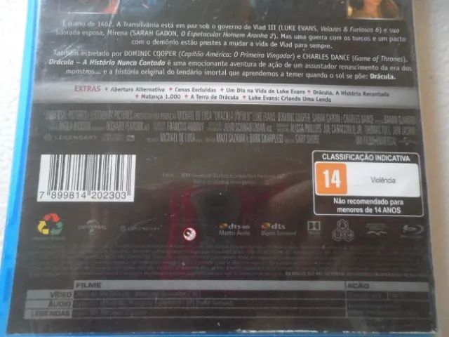 Blu ray Drácula a História Nunca Contada BD nacional e original - Foto 4
