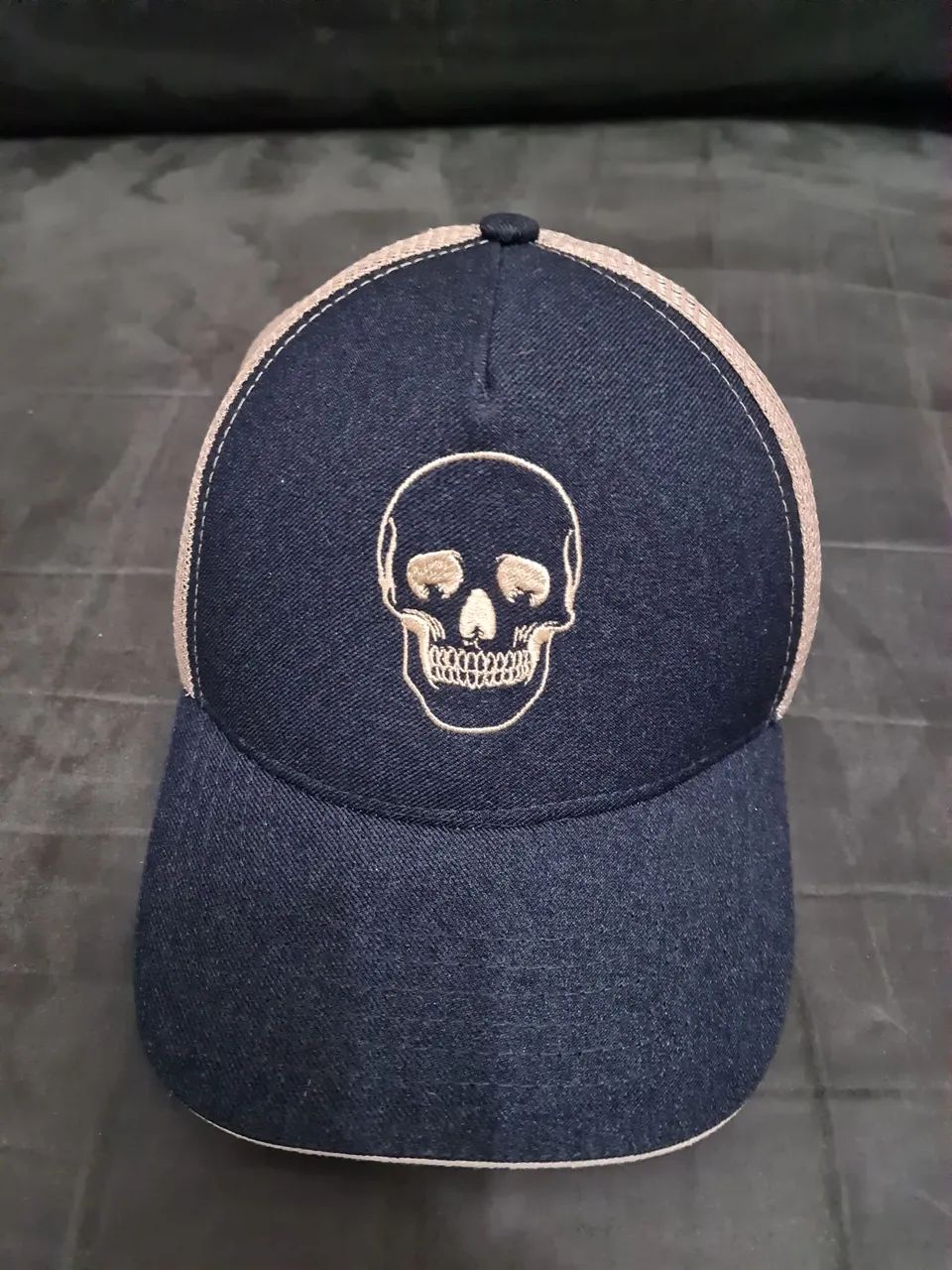 Boné de caveira azul Black bulls 