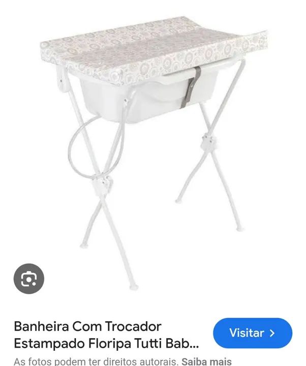 Banheira com Trocador Floripa Tutti Baby - Branco