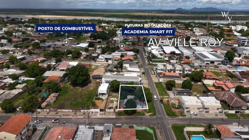 Excelente Terreno de Esquina no Bairro Aparecida, Próximo a Av. Ville Roy.