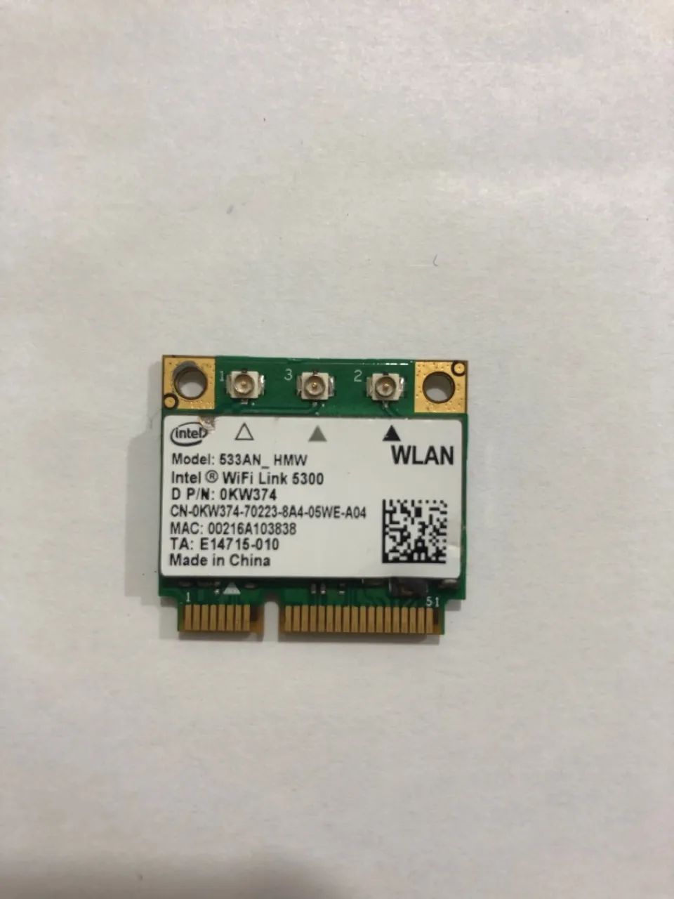 Placa Mini Pcie Wireless Dual Band Bluetooth 5.0 Seminovo Intel 5300