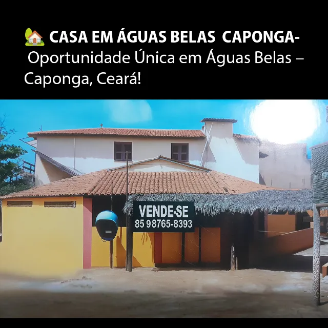 CASA EM ÁGUAS BELAS - Oportunidade Única!