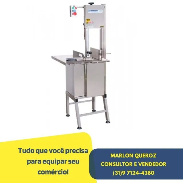 Serra Fita Para Carnes Beccaro 2,55 Inox - Bivolt com Pé