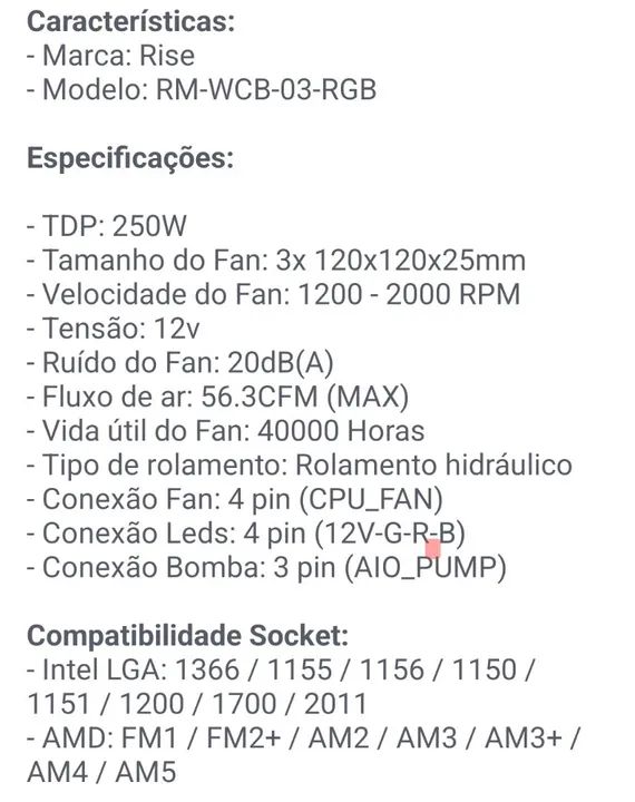Watercooler Risemode 360mm - Foto 4