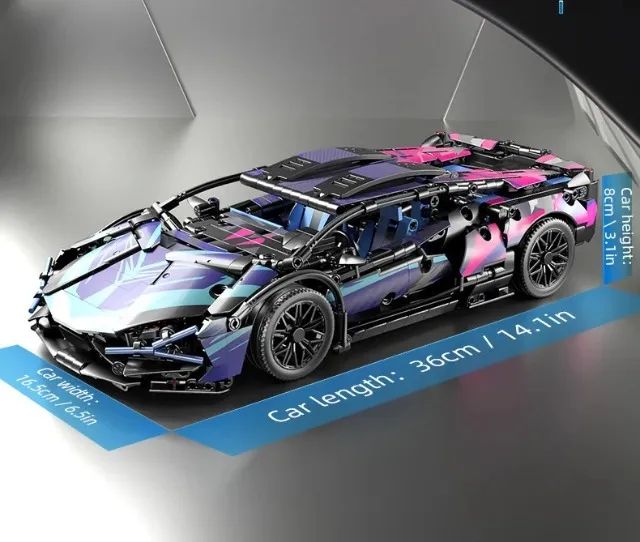 Tipo Lego Lamborghini 1:14 1314 peças - Foto 4
