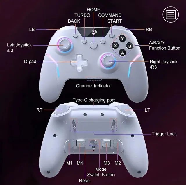 EasySMX X20 Controle Bluetooth Sem Fio - COD R15 - Foto 3