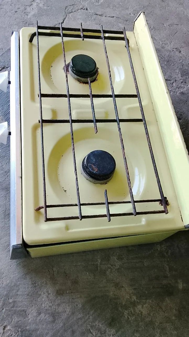Fogão de 2 bocas antigo funcionando perfeitamente  - Foto 3
