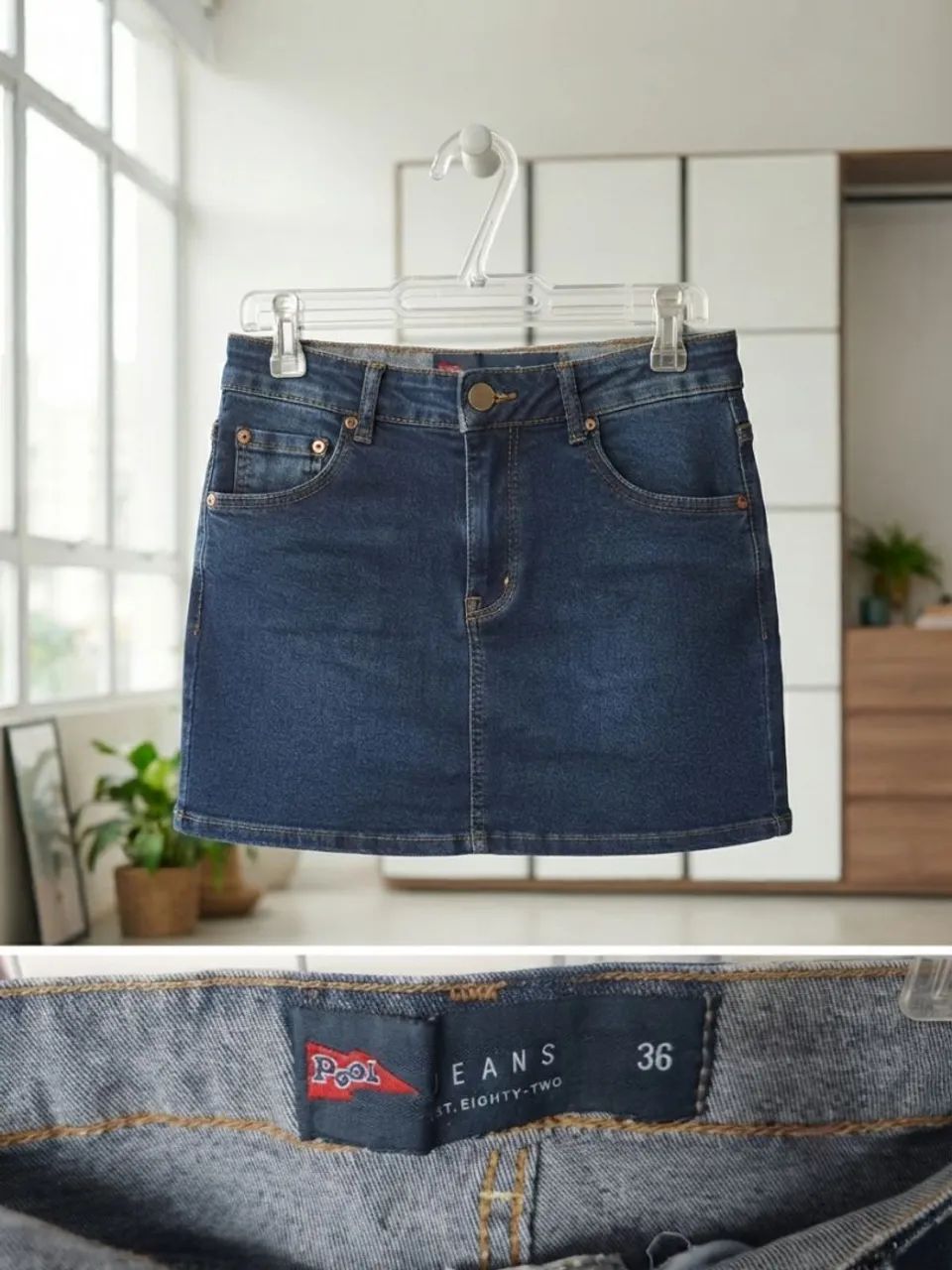 Mini saia jeans Pool