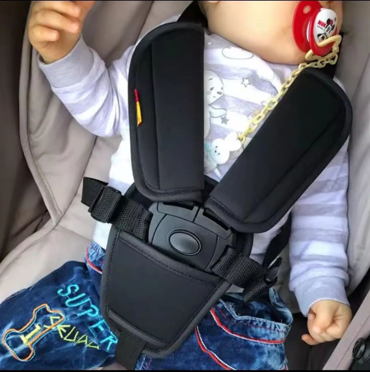 Capa para alça de ombro de carrinho de bebê 3 peças. - Foto 4