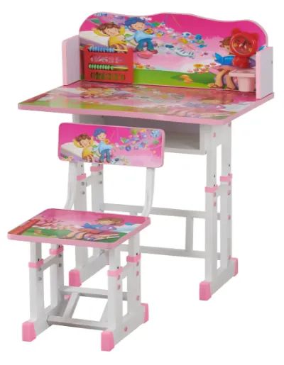 Conjunto Mesa E Cadeira Infantil Happy Rosa - Foto 2