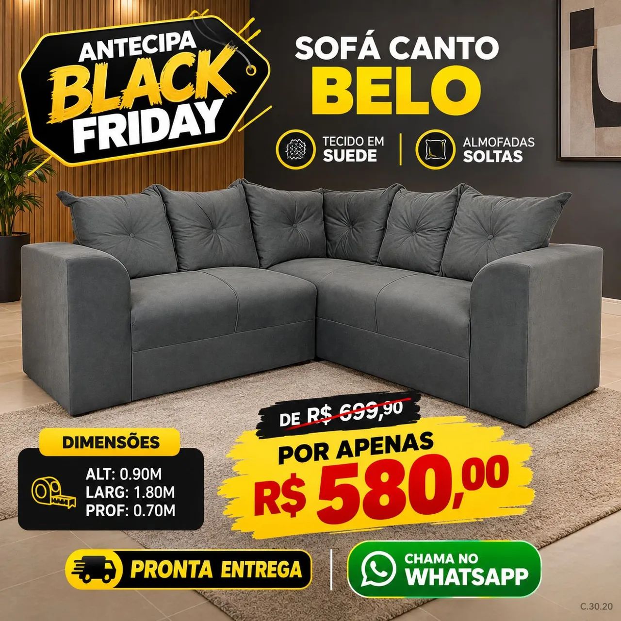 Sofá de Canto