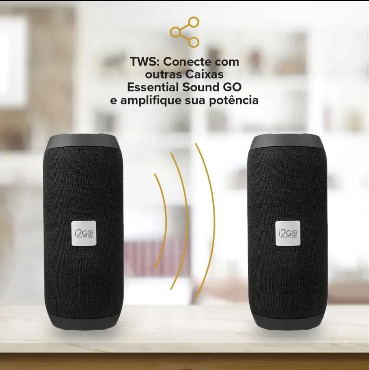 Caixa de Som Bluetooth i2GO Pro Resistente à Água - Graves Potentes - Foto 3