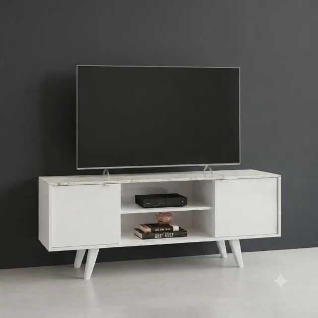 Rack Lisboa Na Cor Calacata/Off White