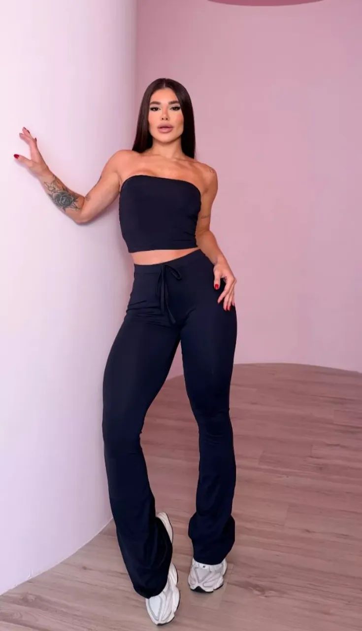 Calça Flare Britney - Marrom - Foto 3