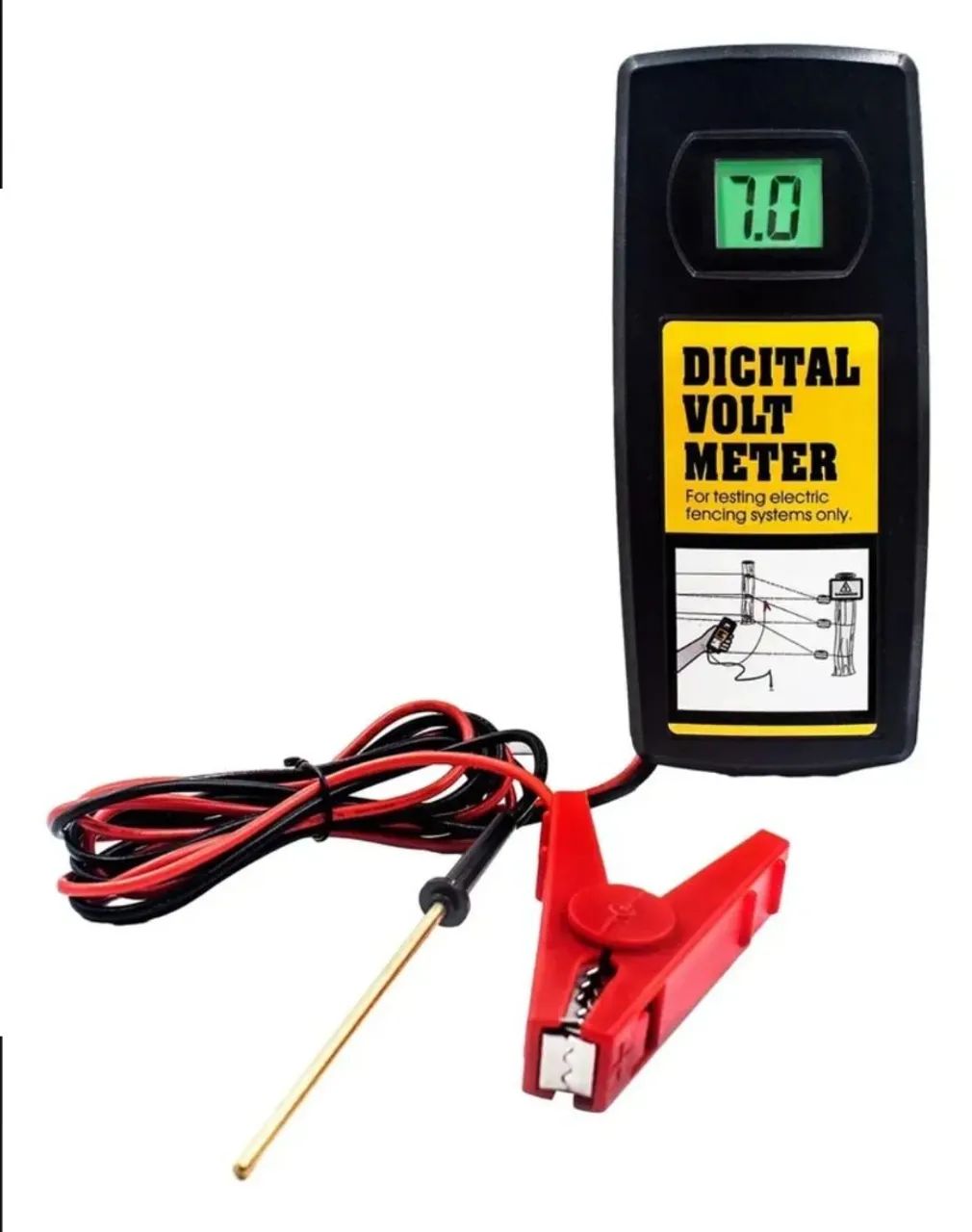 Medidor De Tensão De Cerca Elétrica Lcd Retroiluminado. - Foto 3