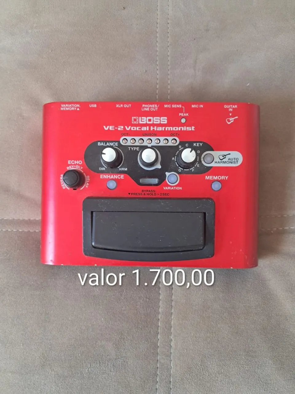 Vocal boss Ve 2 - vocal Harmonist - Instrumentos musicais - Jardim