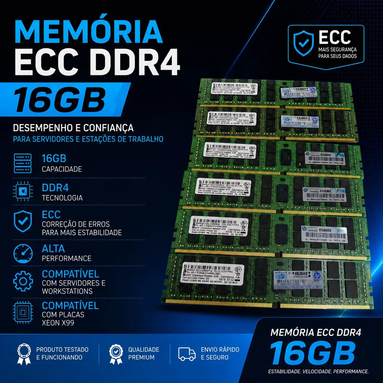 Kit 16GB (2x8GB) DDR4 2666MHz Notebook | Funcionando Perfeitamente