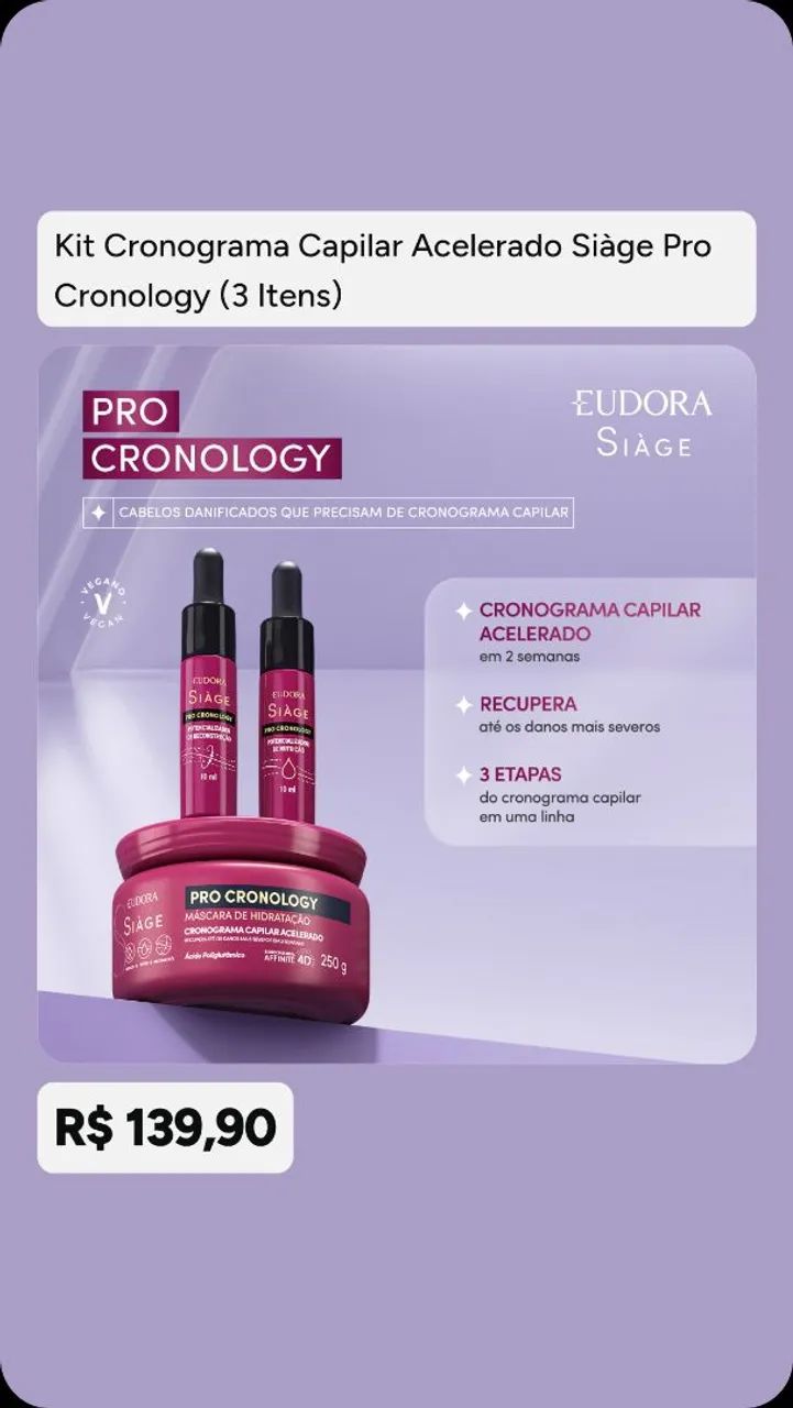 Cronograma Capilar Acelerado Siàge Pro Cronology - Foto 2