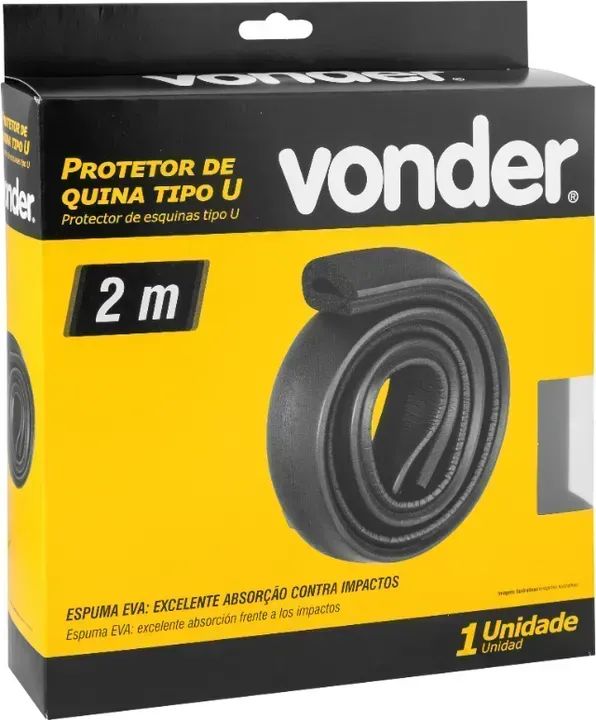 Protetor de quina, tipo U de espuma, VONDER - Foto 3