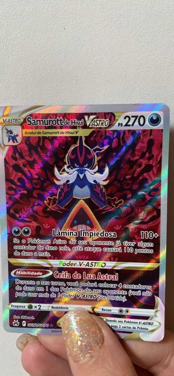Samurott de Hisui-V-ASTRO (GG52/ GG70) ( Pokemon card ) - Foto 2