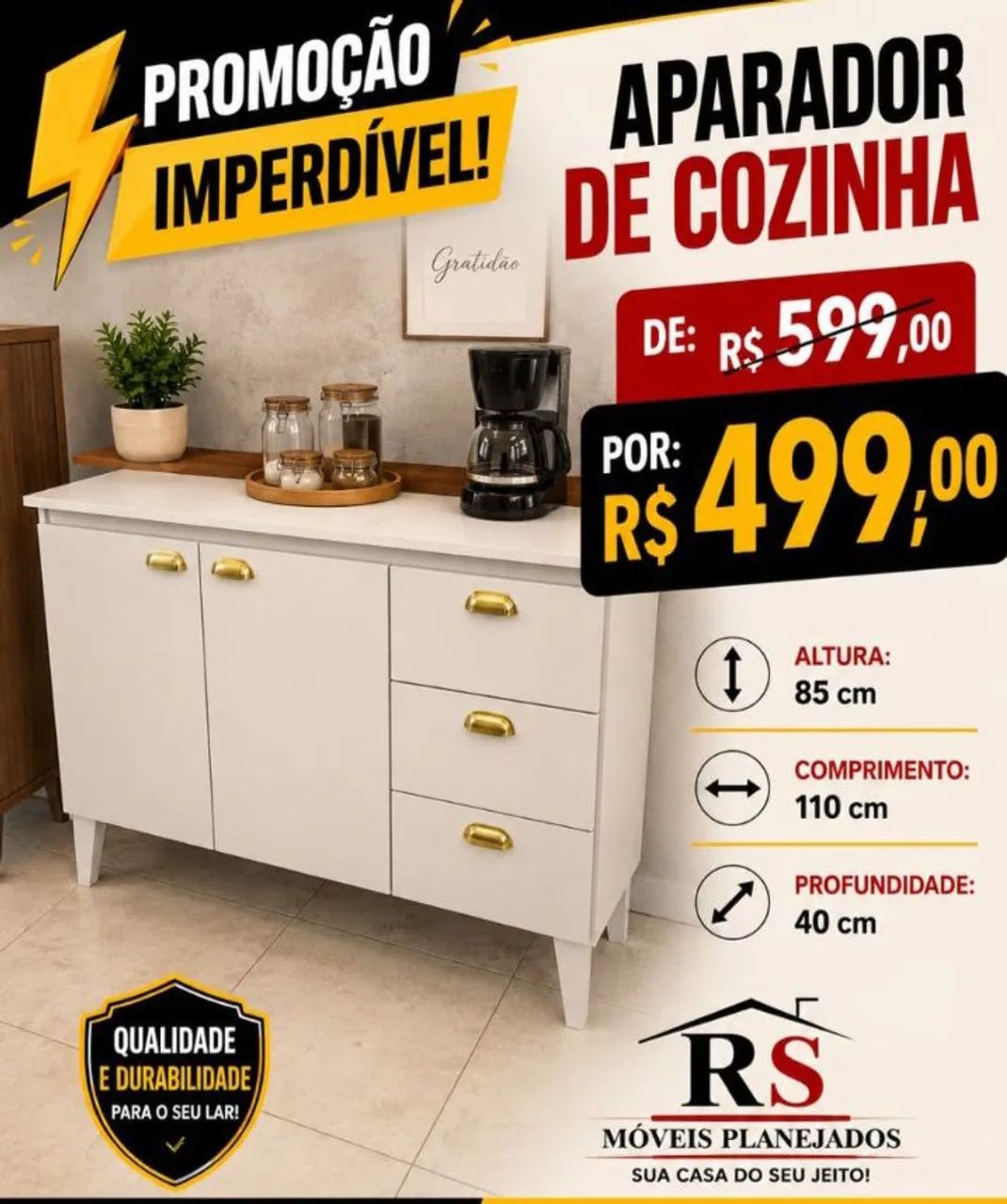 Balcão de Cozinha MDF