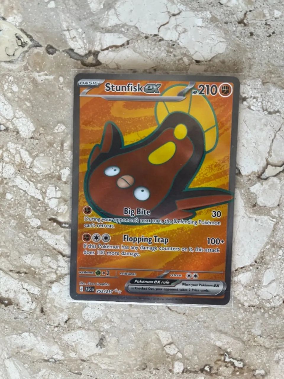 Stunfisk EX (252/217) Carta Pokemon TCG
