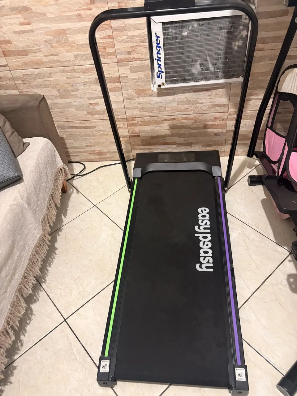 Esteira, bicicleta com elíptico, elásticos, peso, tapete acolchoado - Foto 2