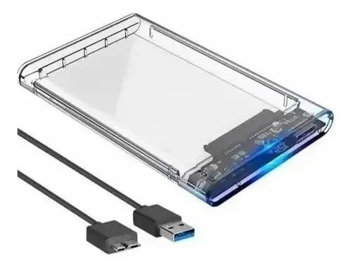 Case Transparente para HD Externo SATA 2.5" USB 3.0 - Foto 2