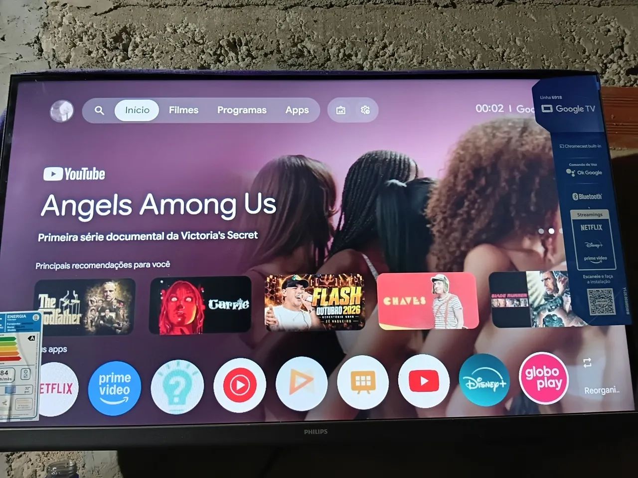TV 32polegadas Tcl acompanha controle 