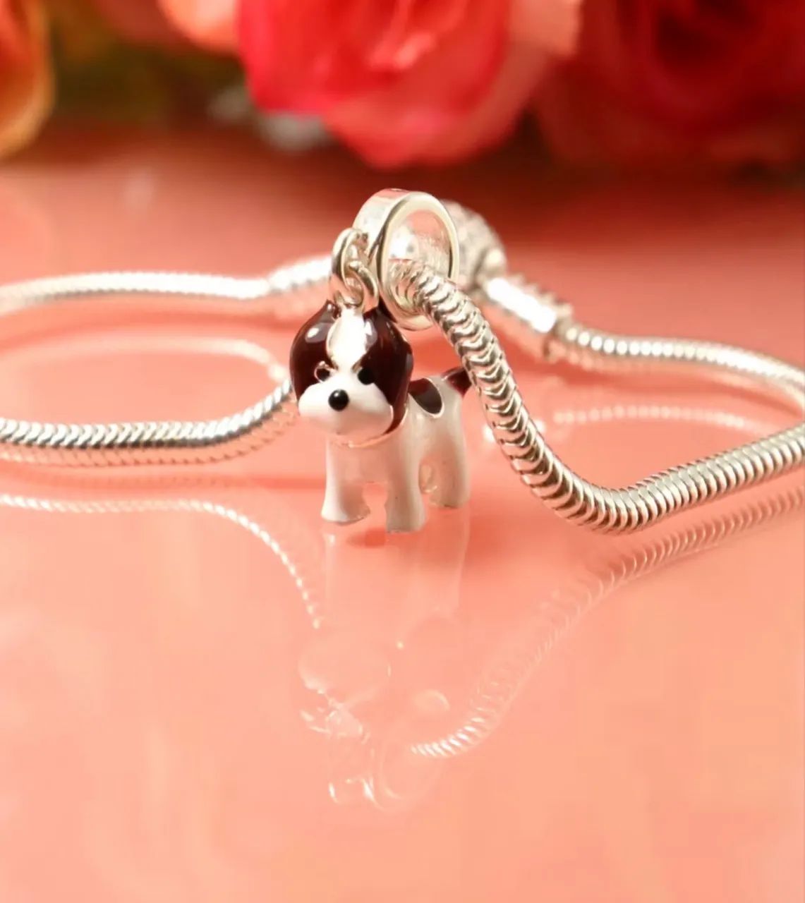 Berloque Shihtzu Prata 925 - Foto 2