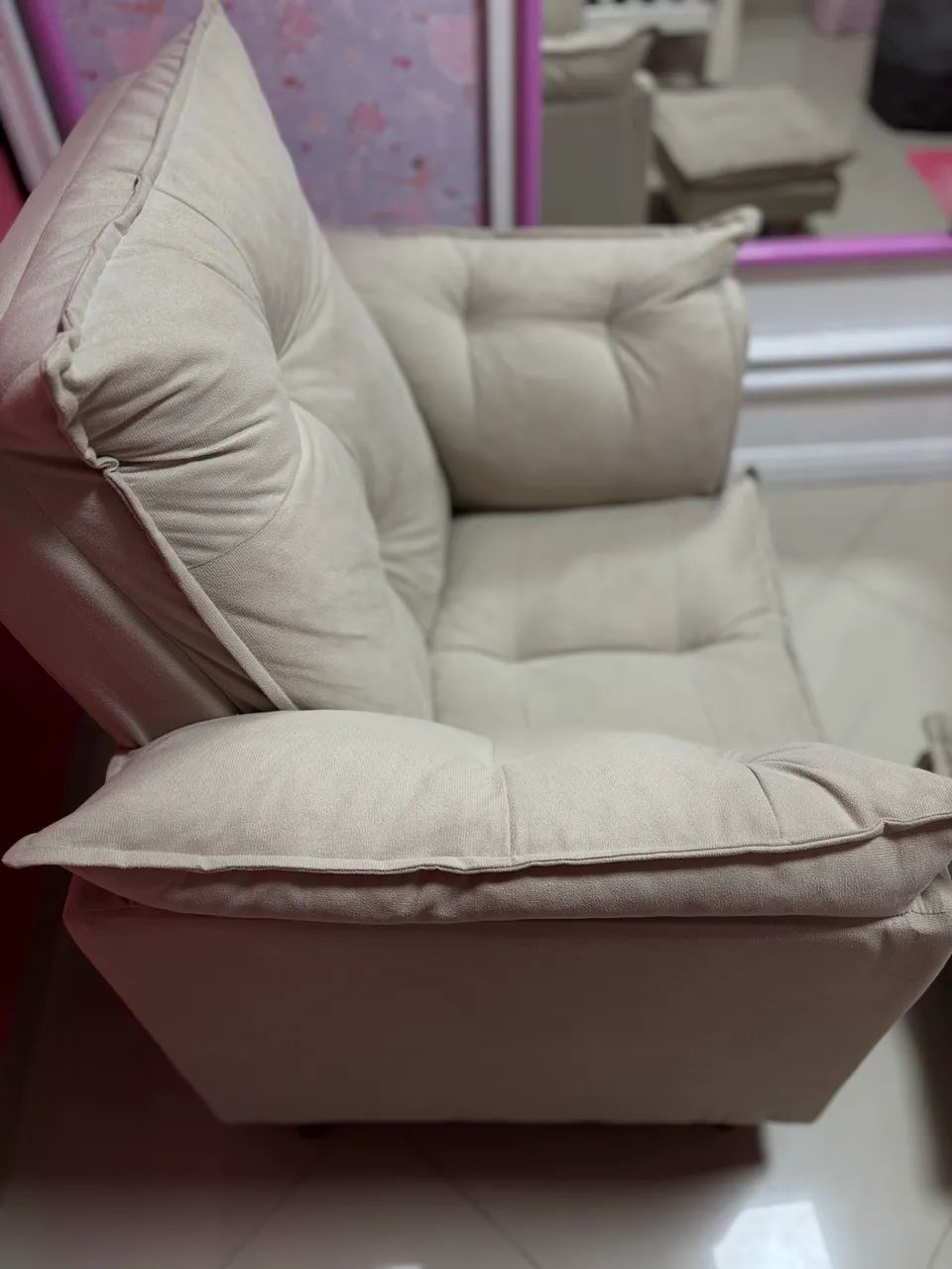 Poltrona de Amamentação + Puff | Estado de Nova | Nunca Usada | R$ 500