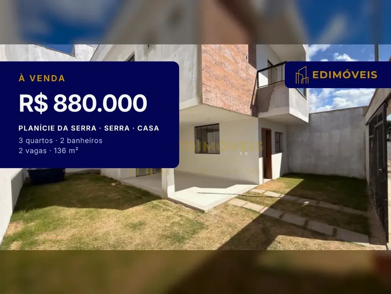 Oportunidade em Planície da Serra: Casa 3 quartos com escritório