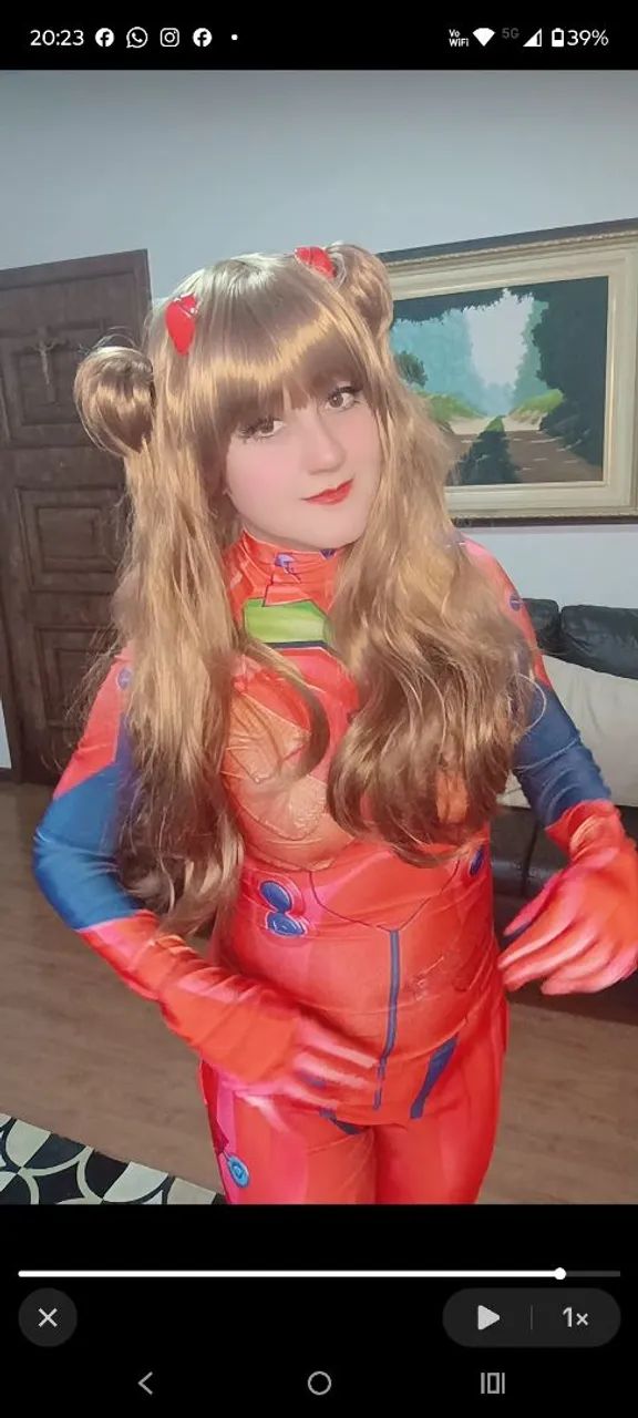 Macacão da Asuka cosplay - Foto 3