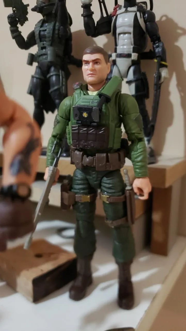 Grunt Gi Joe Classified com peças e colete  extras - Foto 3