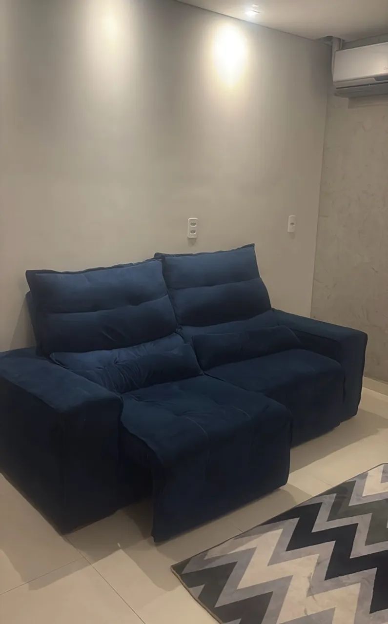 Sofá retrátil sem avarias 