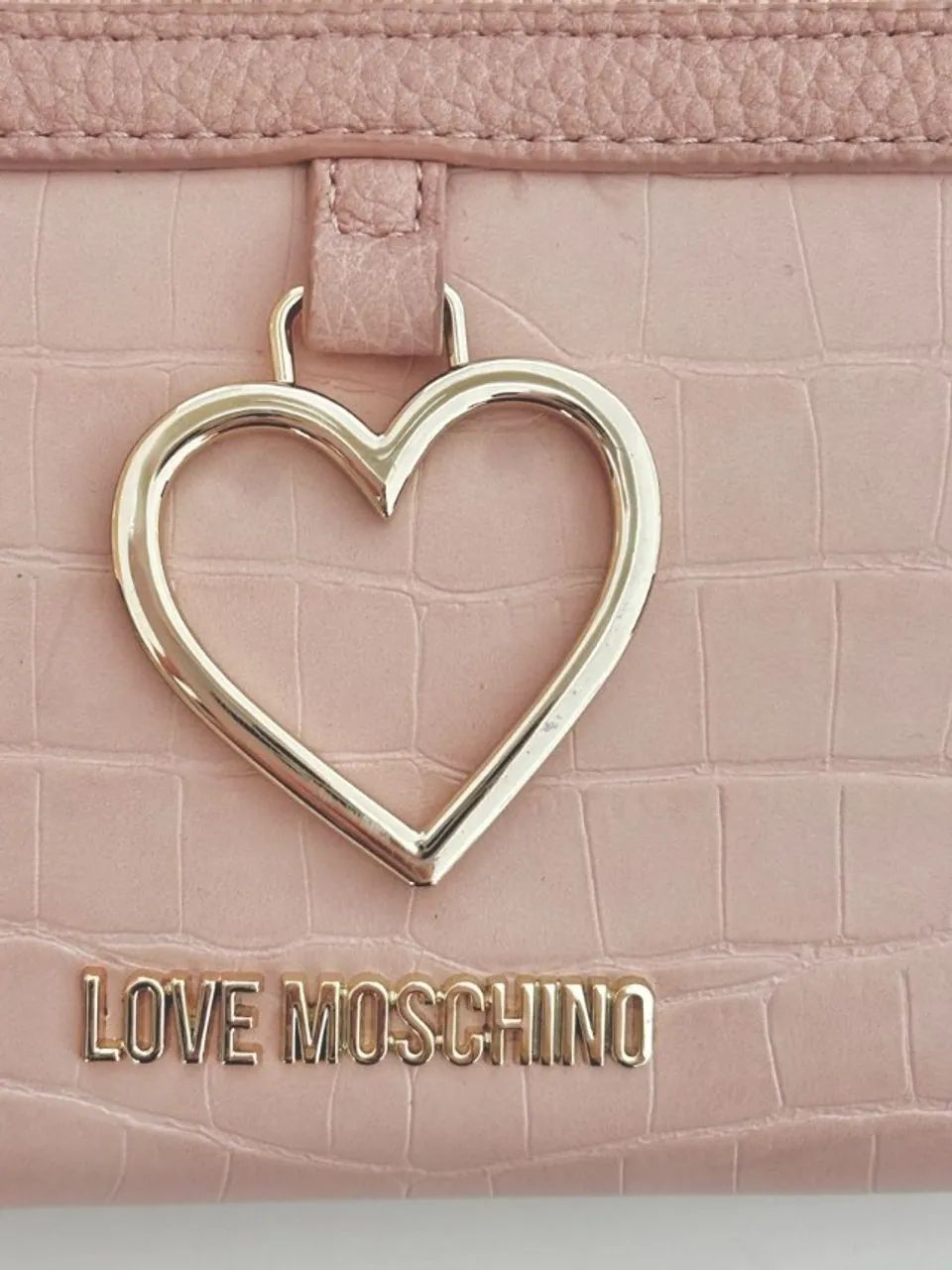 carteira love moschino rosa bebê - Foto 2
