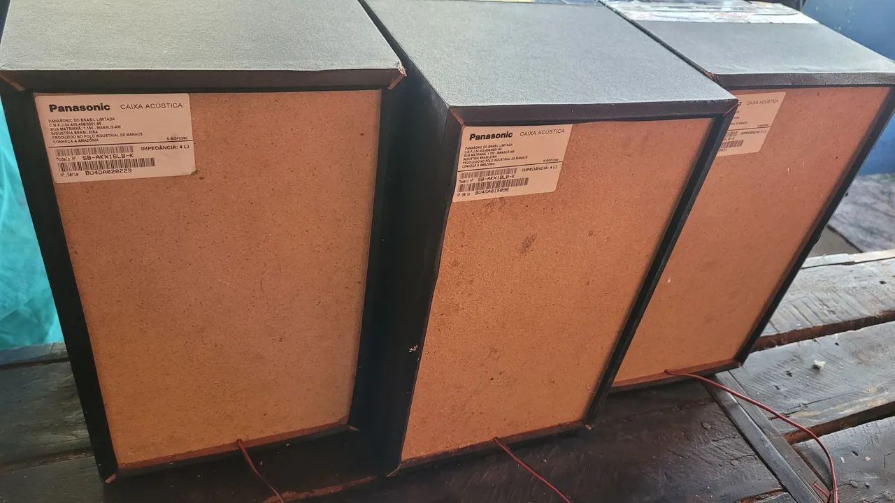 3 CAIXAS DE SOM PANASONIC. - Foto 2
